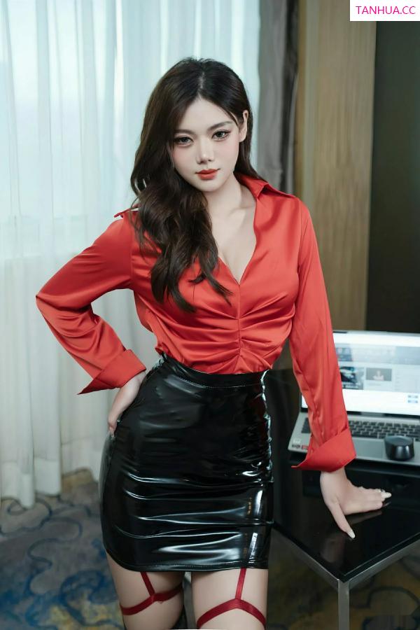 珊珊Sophie 小叮当 [XiuRen]高清写真图 2025.08.04 No.10616 叮当DD 黑色皮裙第20张图片